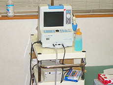 超音波画像観察装置を使用した検査